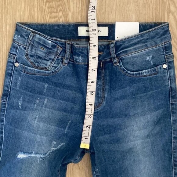 Miss Sixty Distressed Skinny Jeans 90s/2000s Revival Retro Street Style Y2K - Picture 12 of 16
